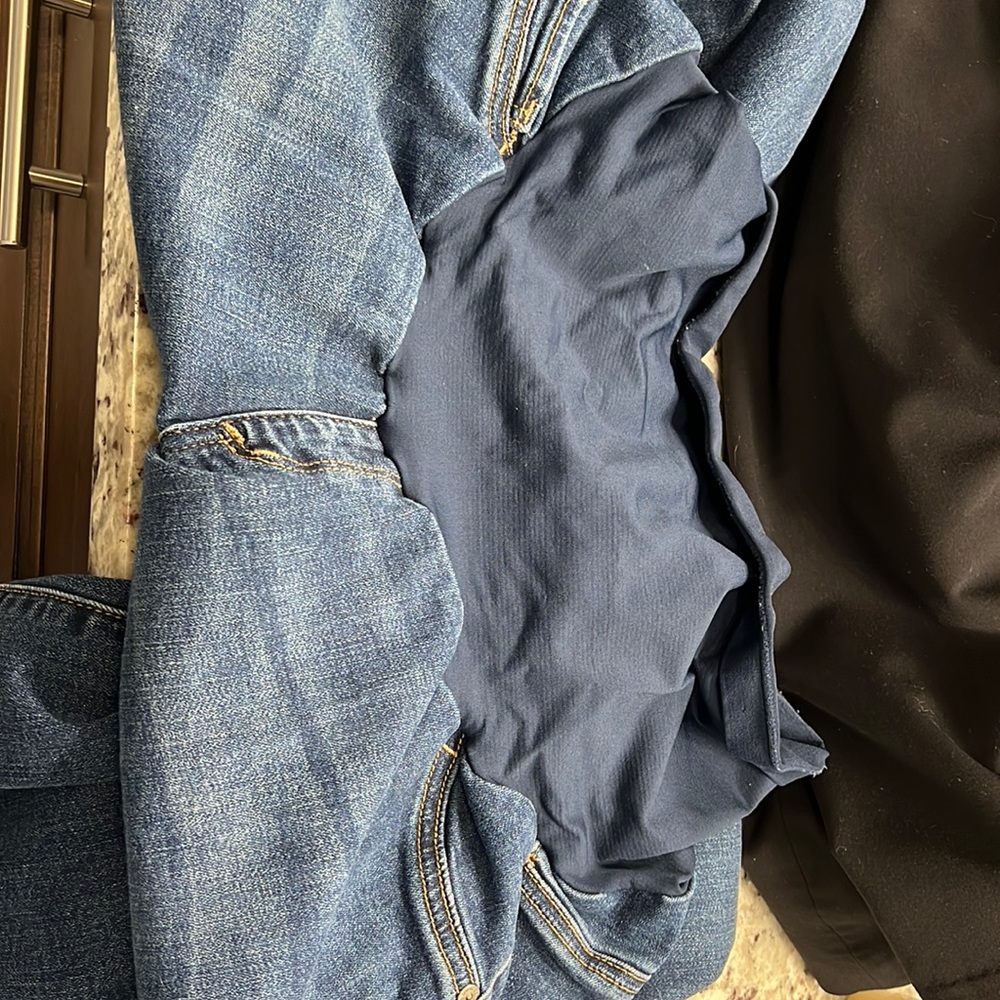 Motherhood maternity indigo blue maternity denim jeans - 2X